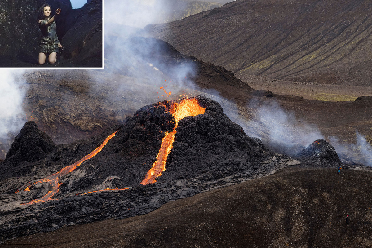 PageSix's tweet photo. Bjork erupts with joy over Icelandic volcano https://t.co/tZuWAjTkA7 https://t.co/hadEwNt9TD