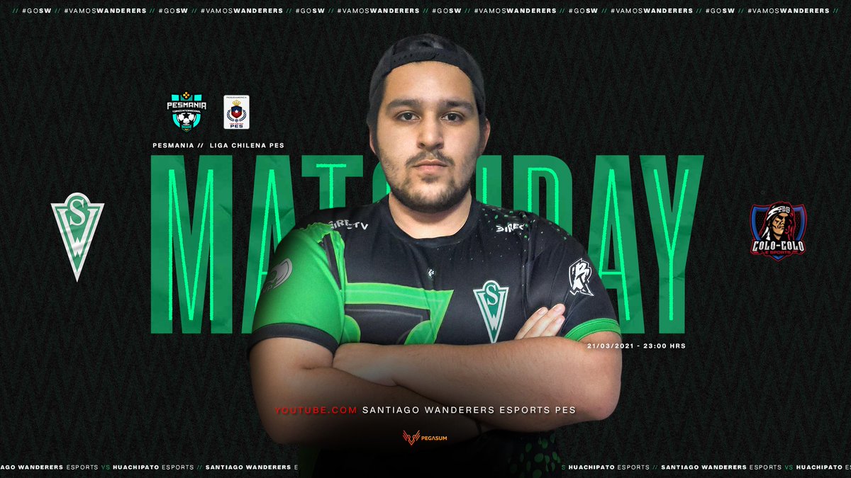 SWeSportsLA's tweet photo. #SWPES CLASICO DE CLASICOS | @LigaChilenaPES 🇳🇬

La segunda fecha del torneo, se viene foeeerte! Con un rival especial @ColoColoeSports, nos vemos en la cancha!

⏰ 23:00 horas
📺 https://t.co/qh4GxxWHQd

#GoSW #VamosWanderers https://t.co/jrSHQPMNrv