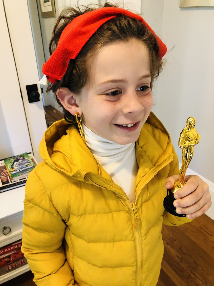 KimberlyRowan's tweet photo. This little guy chose to dress as Amanda Gorman for “Dress as Your Idol” day at (remote) school. Thank you @TheAmandaGorman for inspiring all of our children to change the world! https://t.co/2pYKUjhOQW