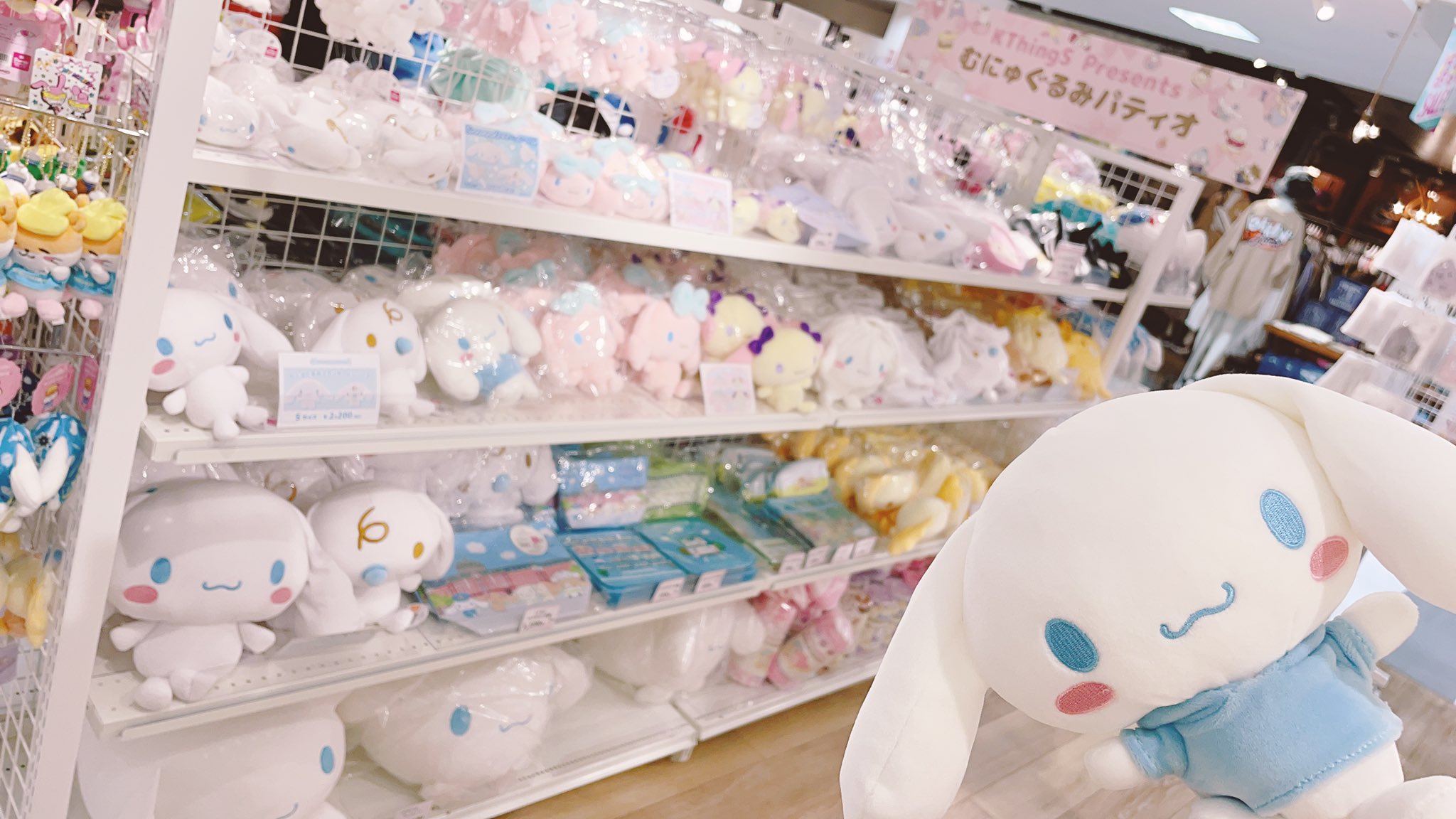 Kthings Official むにゅぐるみパティオ 名古屋 近鉄パッセ5階店 皆様たくさんのご来店 誠にありがとうございます 名古屋にて無事に催事を開催することができました 近鉄パッセ5階店では サンリオ商品を中心にアニメグッズも販売中