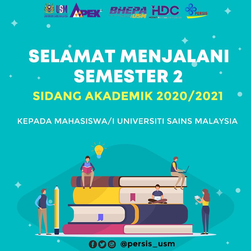 persis_usm's tweet photo. Pertubuhan Siswa/i Sabah (PERSIS) Universiti Sains Malaysia ingin mengucapkan selamat menjalani semester yang baharu kepada seluruh warga Universiti Sains Malaysia.🎉🎉

‘PERSIS TEGUH, MAHASISWA BERSATU’

#staysafe 
#persisusm
#familypersis https://t.co/m9M8dIQUd3