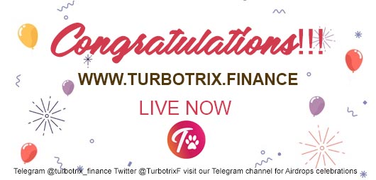 TurbotrixF's tweet photo. HURRAY!!! TURBOTRIX FINANCE WEBSITE NOW LIVE. #BinanceSmartChain #PancakeSwap #Binance https://t.co/K5ZdfQJTKH