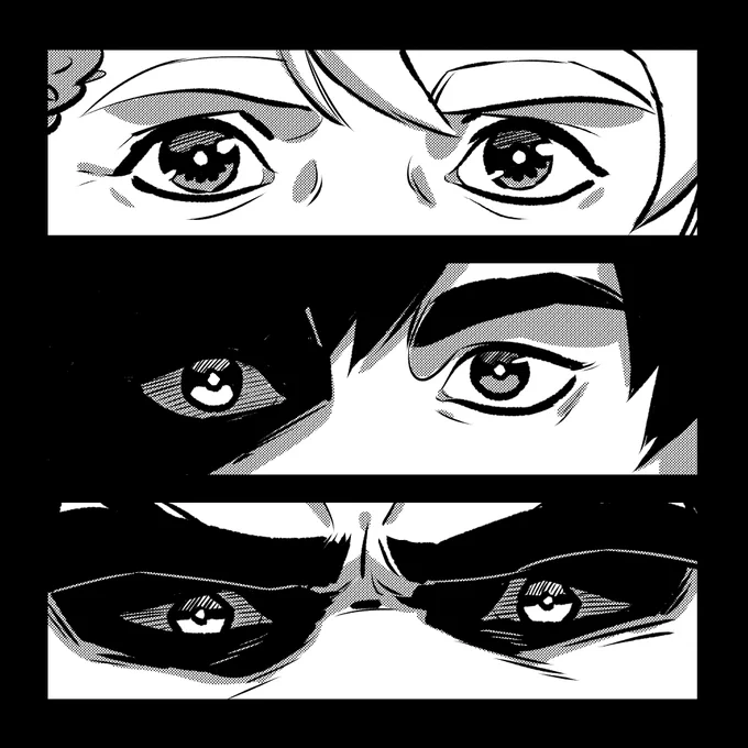 one of my favorite things is when manga artists really go out of their way to stylize each character's eyes uniquely! so: 