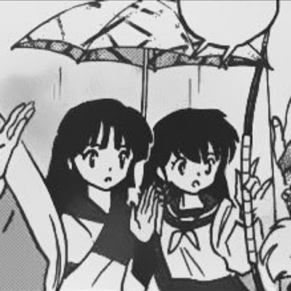 mangakagome's tweet photo. tiny kagsan sharing an umbrella !! https://t.co/T74hSKIlru