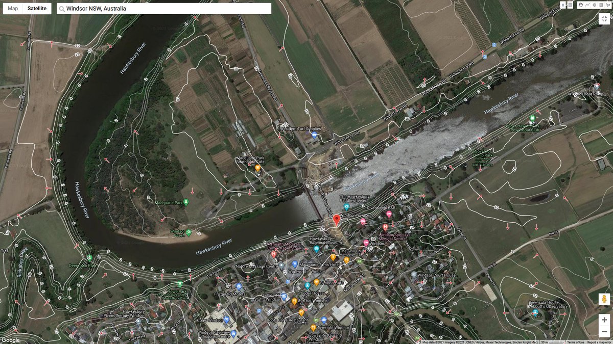 BigDataEarth's tweet photo. #NSWFloods

Low-lying flood-prone areas in #Windsor #NorthRichmond along the #Hawkesbury River, NW #Sydney

- Terrain &amp; Hydrology Tiled Web Maps: 
https://t.co/zOJpmMxpMt
- DEM source: Geoscience Australia

@NSWSES @ABCemergency #SydneyFloods https://t.co/UtKEel0sq5