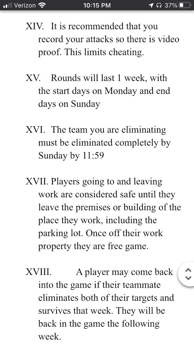Assassins 2k21 - Rules Part 1