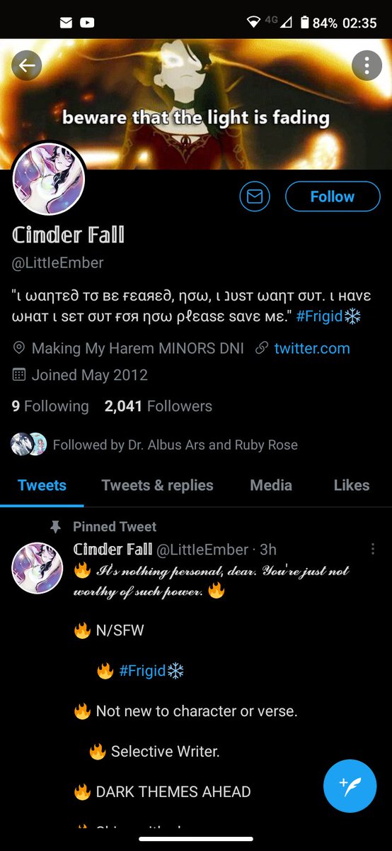 LittleEmber's tweet photo. Actually

Do me a favour, if you see littie ember, that's how you search the @

Replace the L with an I

Could you go block them if not already?

They're trying to copy me here now https://t.co/tKeCO4hBZ4