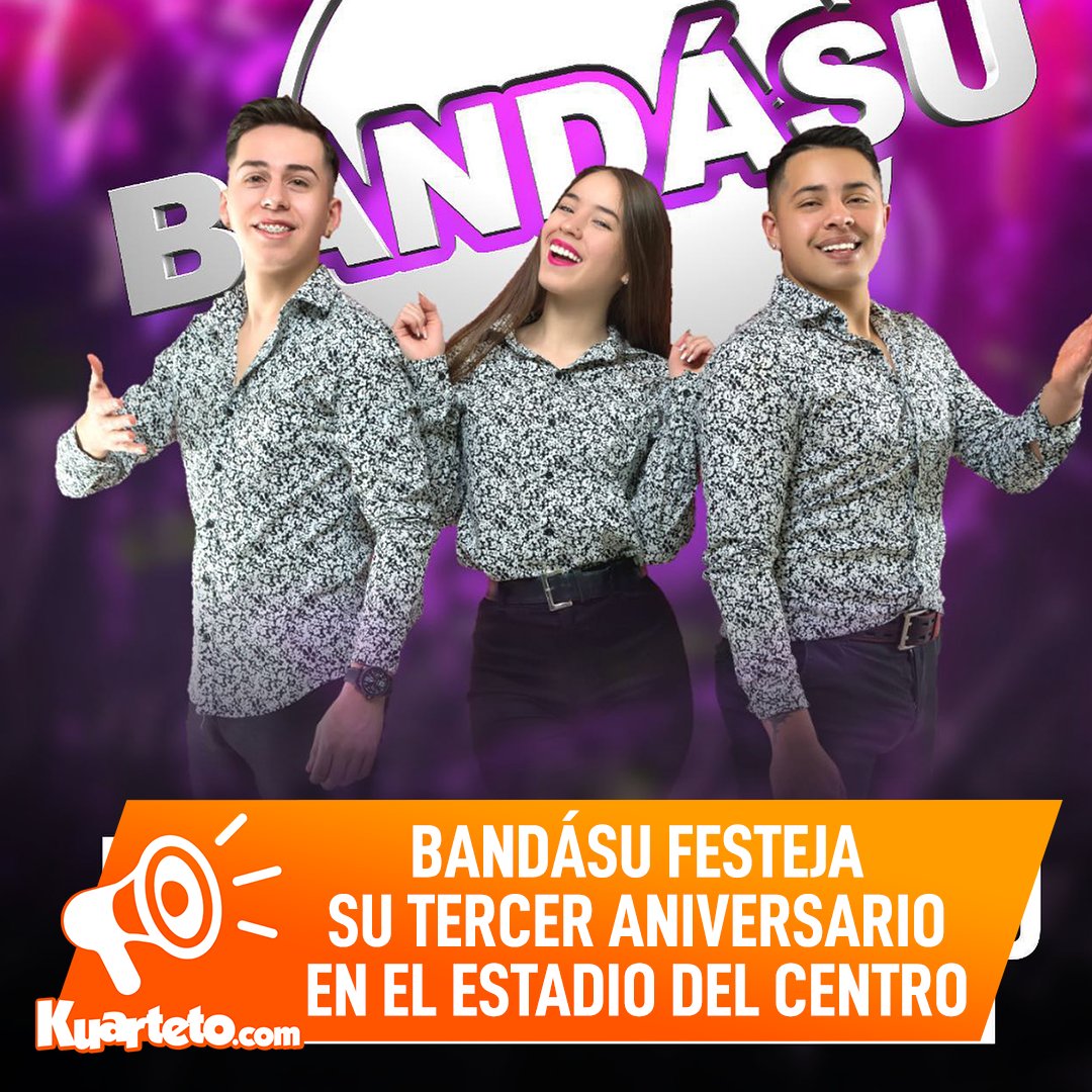 kuarteto's tweet photo. 🥳 BANDÁSU FESTEJA SU TERCER ANIVERSARIO EN EL ESTADIO DEL CENTRO 🥳
Enterate aquí 👉 https://t.co/NydygoJnwa
.
.
.
.
.
.
#Kuarteto #Cuarteto #Bandasu #RompeElSilencio #PoneKuarteto #Musica #Music #Baile #Show #Cba #SomosKuarteto #SentimosKuarteto https://t.co/f7yaTZlY7A