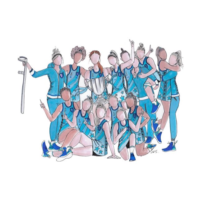 • D R E A M • T E A M •

What better way to celebrate your team than with a wee #netball scribble 💙🤍

For your own scribbles, sling me an email... say hello to Charlie ✉️scanlanscribbles@gmail.com

Or fill out the contact form on ze website 🌐scanlanscribbles.com