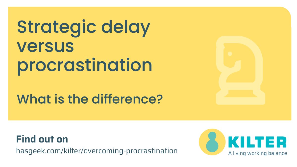 KilterClub's tweet photo. Revisit what is procrastination, and how to change behaviours that reinforce putting off tasks - https://t.co/Mg0yc5hIa2
@tariquesani @hasgeek https://t.co/fQ0Mr08QEr