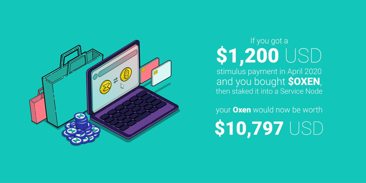 Oxen_io's tweet photo. If you're going to spend your stimulus cheque on crypto — $OXEN outperformed Bitcoin over the last 11 months.

Just sayin' 👀 https://t.co/PXKzJacsk2