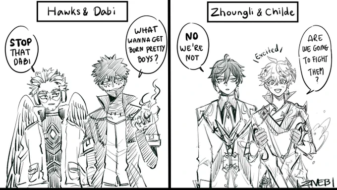 reason &amp; similarity #ZhongChi #dabihawks page 1 