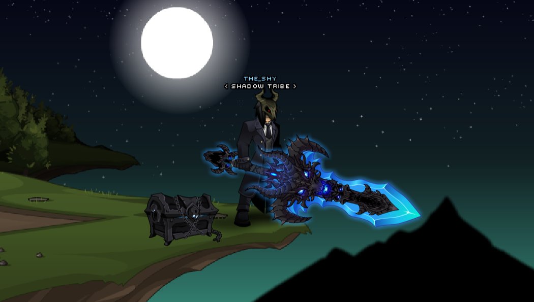 Ebony DragonBlade of Nulgath - AQW