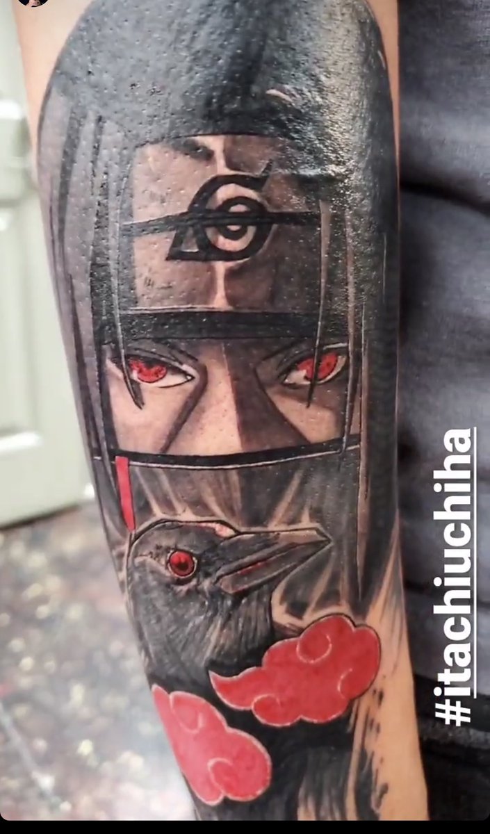 itachi sharingan tattoo