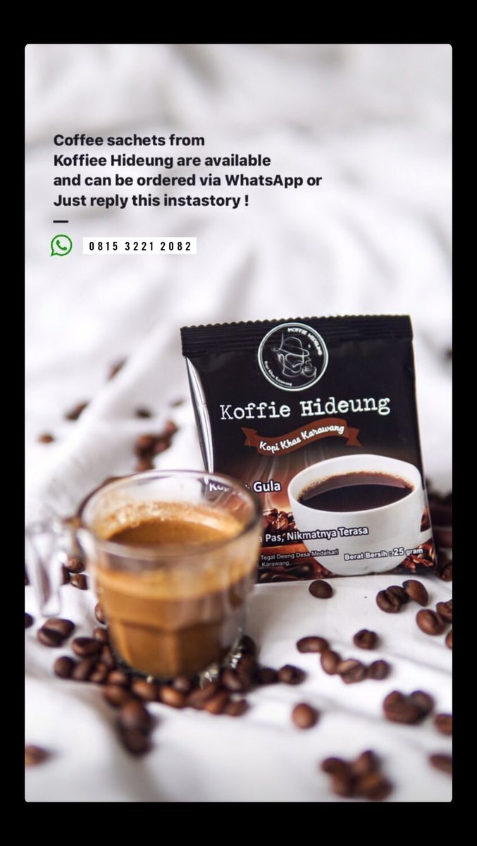Selamat hari senin. Semangatkan dengan Koffie hideung #kopi #coffee #senin #KoffieHideungKeun