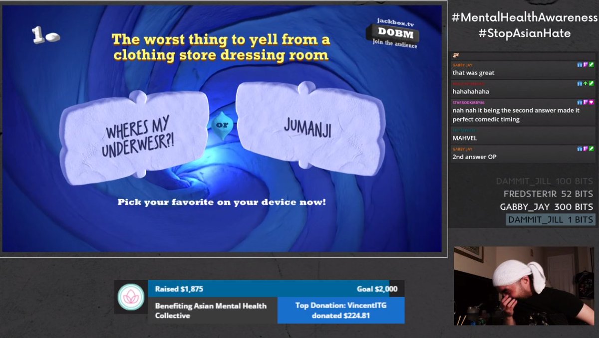a40oz4Breakfast's tweet photo. #Quiplash Highlights
#Jerry #NTR #MILFs #ICantAAAButterfly #Jumanji #CashNo #HoneyIHitTheKidsIII https://t.co/ip4jk2YNbO