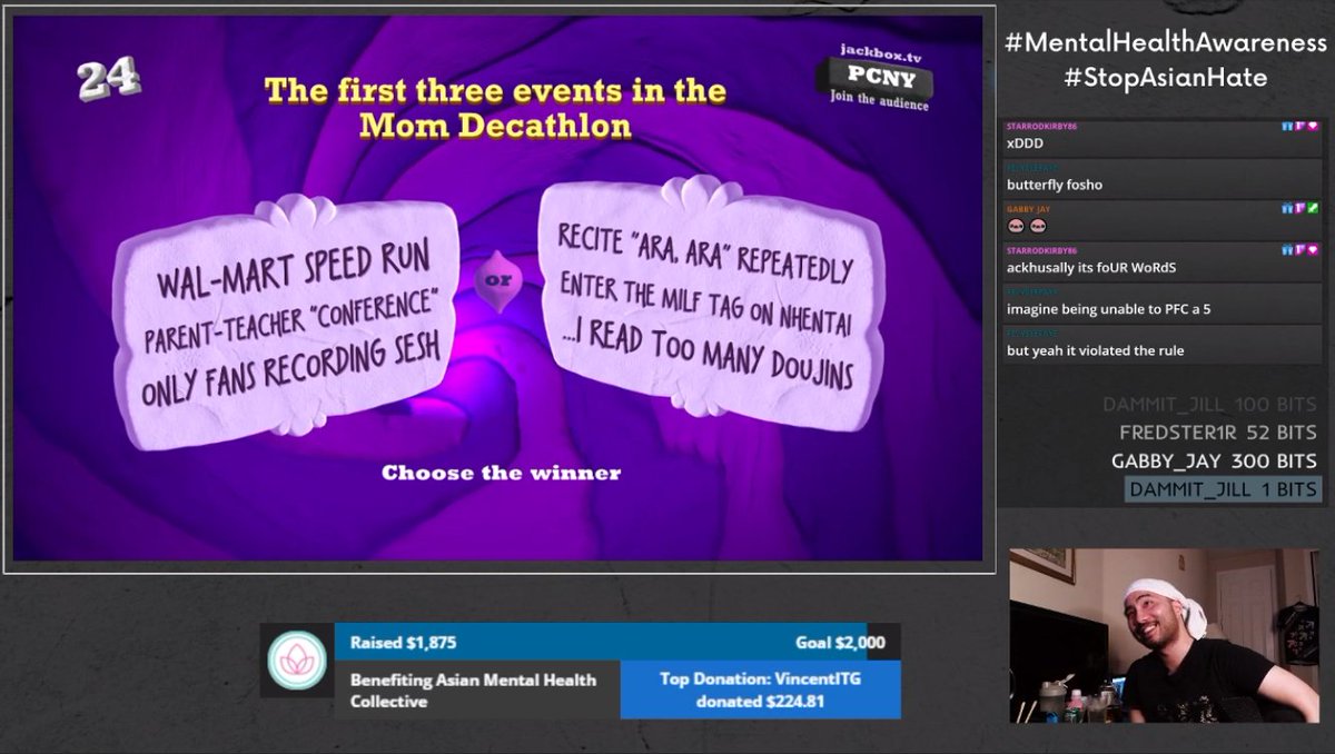 a40oz4Breakfast's tweet photo. #Quiplash Highlights
#Jerry #NTR #MILFs #ICantAAAButterfly #Jumanji #CashNo #HoneyIHitTheKidsIII https://t.co/ip4jk2YNbO