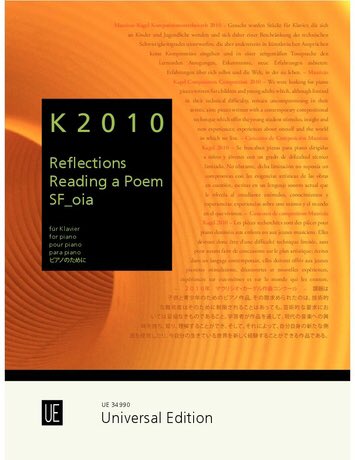 2010, the first prize was awarded to Clay McMillan for his piece “Reflections”. Clay McMillan was also a Jury Member at the 4th Mauricio Kagel Composition Competition in 2019. The winning piece is published by Universal Edition in K2010. 

#memories