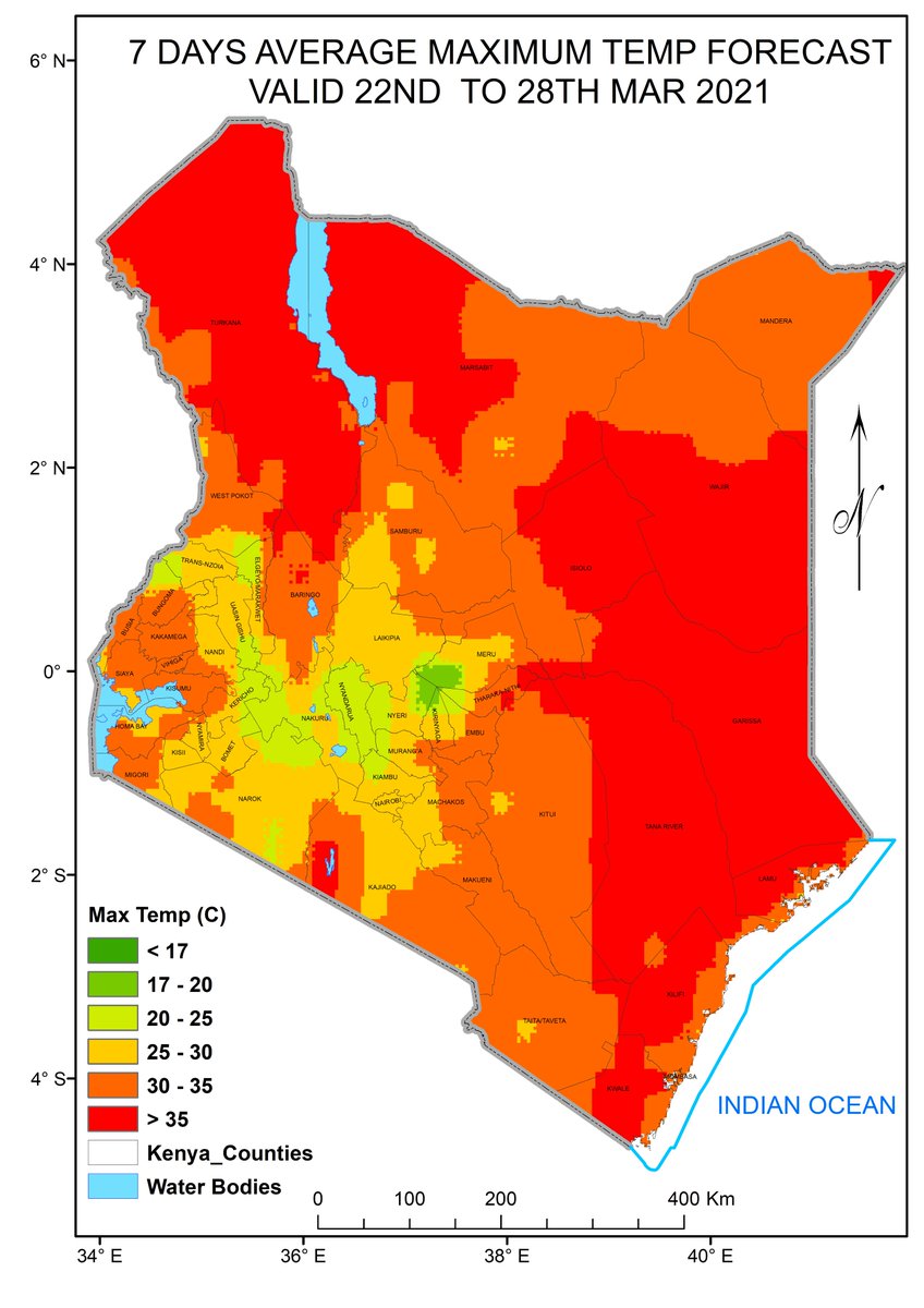 MwaiZack's tweet photo. In the next 7 days we expect rains though not widespread as shown in the map below ,temperatures continue to be warm over most parts of the country. https://t.co/VlVBM0NbNq