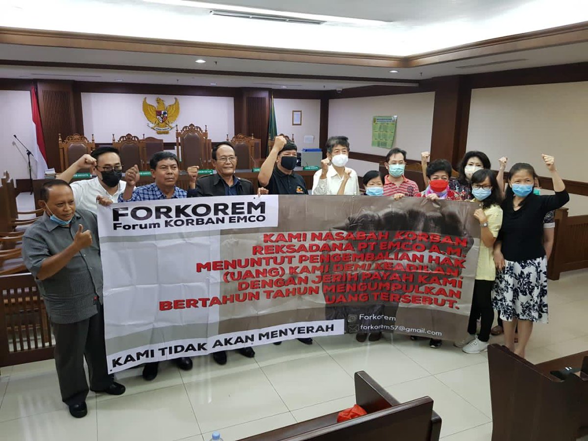Misstree19's tweet photo. Sidang keputusan pkpu78 Emco, yg dijadwalkn pkl 10.00, tgl 22Mrt; saat ini pkl 13 lewat, blm dimulai jg https://t.co/dGRHFED2cs