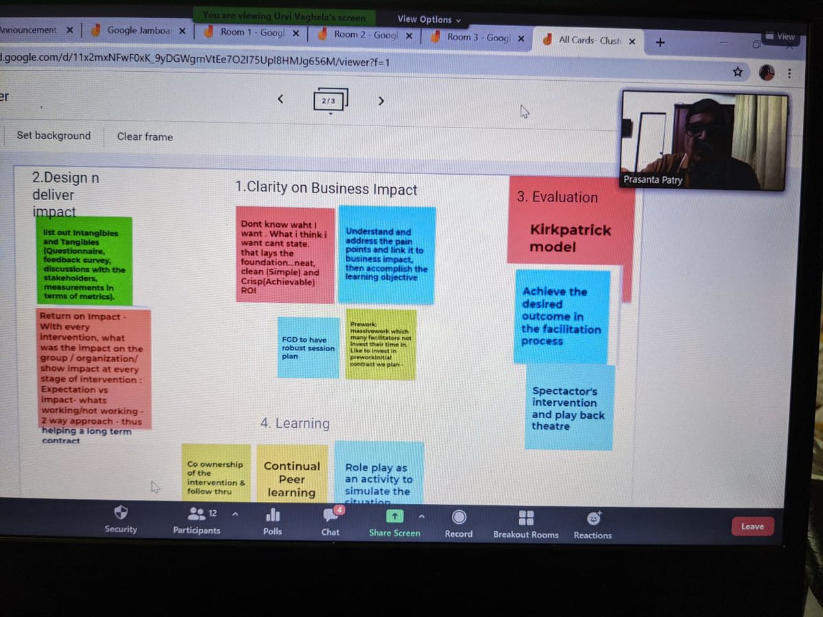 IAFIndiaOrg's tweet photo. Learning from 3D (Design , Develop, Deliver) Session
Learning from #groupthink
Learnings from CPFs...

That's what we did in the "ROI in Facilitation" Session by Prashant Patry hosted by IAF India - Mumbai Hub. Some Glimpses...
#learning #innovation #design https://t.co/HUuf79LPhS