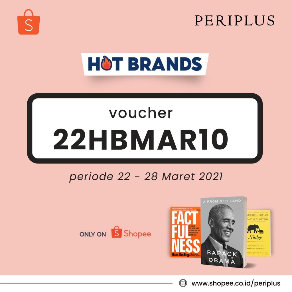 Periplus_Store's tweet photo. Ada promo Murah Lebay di Periplus Shopee. Gunakan Kode Voucher 22HBMAR10 sekarang juga! https://t.co/WoZqYJqWSX #Shopee #MurahLebay #CashbackXtra #Periplus #Indonesia https://t.co/9Z22A6sc9H