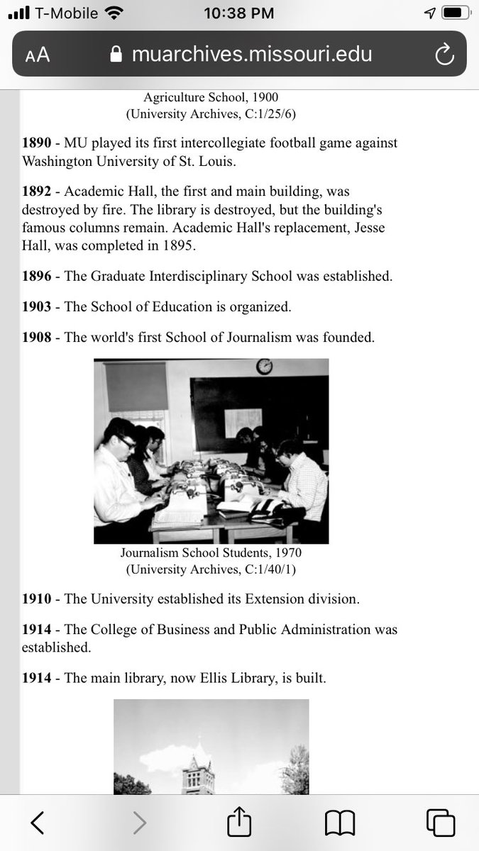 __architecture's tweet photo. University of Missouri history does not mention the addition of the first Women’s dormitory Read Hall in 1903. https://t.co/WzCdpBrOkl