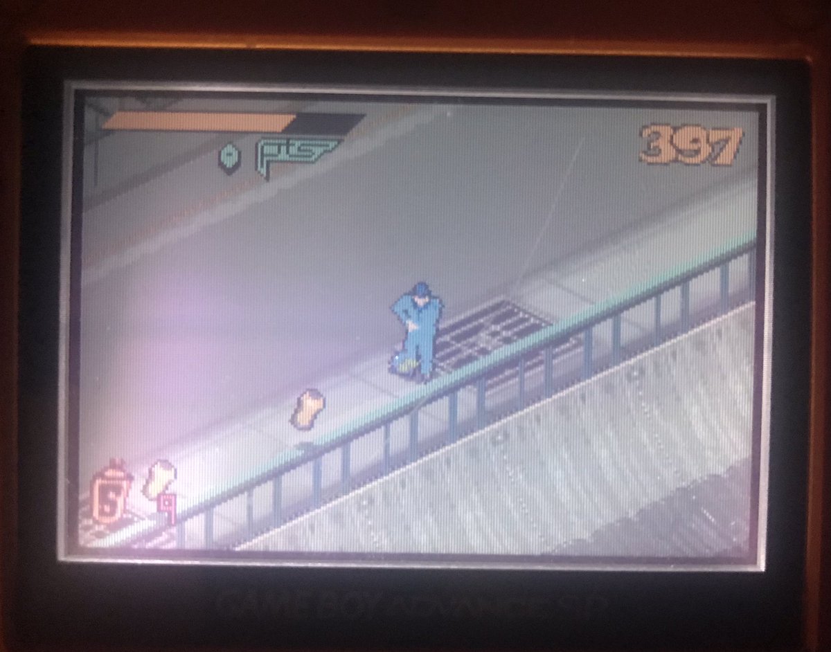HexaBlu's tweet photo. I know the photos are not the best, but for the GBAs 20th anniversary I wanted to take a moment to recognize how good Jet Set Radio for GBA really is. Not only is it a great adaptation, It has A BUILT IN PIXEL ART EDITOR! w/ a ton of tools and support for a custom 7 color palette https://t.co/xa34nxN8yq