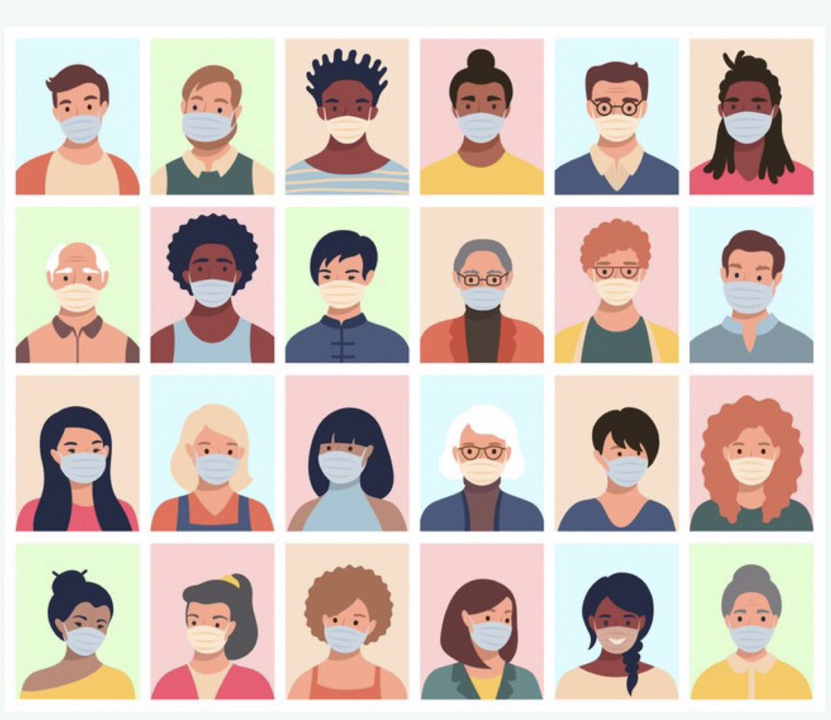 JESSJumeirahYR5's tweet photo. Year 5 are excited to celebrate Diversity and Inclusion today. We are starting the day by talking about this image. With or without masks, we are proud to live in a diverse and inclusive society. #JESSDiversity #JESSJumDiversity https://t.co/hYwilC0ktL