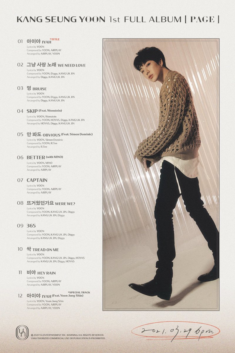 official_yoon_'s tweet photo. 💙💙💙💙
#KANGSEUNGYOON #강승윤 #WINNER #위너 #1stFULLALBUM #PAGE #TRACKLIST #TITLE #아이야 #IYAH #그냥사랑노래 #WENEEDLOVE #멍 #BRUISE #SKIP #안봐도 #OBVIOUS #BETTER #CAPTAIN #뜨거웠던가요 #WEREWE #365 #싹 #TREADONME #비야 #HEYRAIN #20210329_6PM #YG https://t.co/3Z7HGizpHl