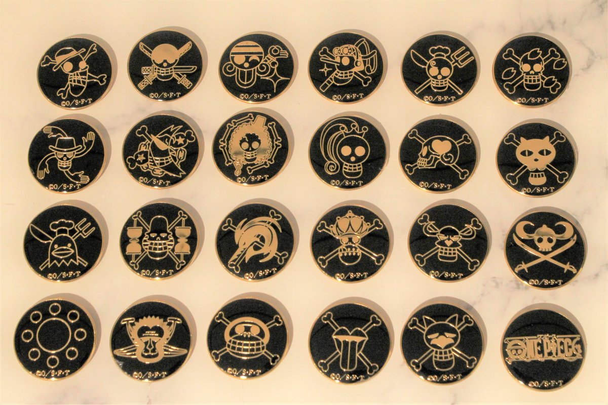 One Piece麦わらストア渋谷本店 おすすめ メタルエンブレムバッジコレクション 第4弾 全24種 1袋 495円 税込 こちらはトレーディング商品となります 好評発売中 麦わらストア Onepiece