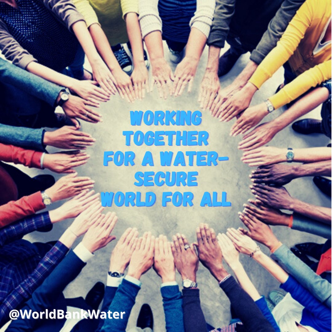 WorldBankWater's tweet photo. Happy #WorldWaterDay!

To celebrate #WorldWaterDay, @WorldBankWater staff based in 26 different countries self-recorded a short video about their work to achieve a water-secure world for all. 

Take a look! 🎬https://t.co/CmYGQ4lHKo https://t.co/9B8bZejhC4