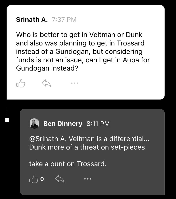 TGoalDifference's tweet photo. @BenDinnery pro tip 💯💯, thanks a lot Ben and also @TheAthletic is a great platform where the subscribers can ask questions for fpl to the fpl greats such as Ben and @FPLGeneral and also having a great read about other topics relating football and other sports. 🔥🔥 https://t.co/43PbkRjPl4