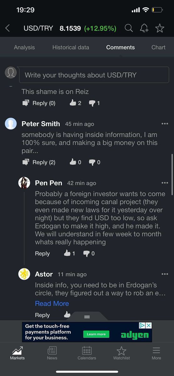 Kanal istanbul’a yabanci yatirimci cekmek icin dolari bilerek yukselttiler soylentisi yabanci platformlarda calkalaniyor #usdtry #devalüasyon #dolar