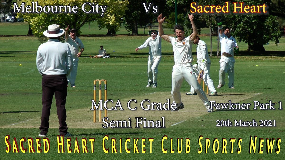 Video Highlights of last Saturdays MCA C Grade Semi Final
<a href="/MelbourneCityCC/">Melbourne City</a> vs Sacred Heart
Xenon Ellis with 6/3 off 9 overs
Andrew Sargeant 52 not out
youtu.be/FShRZCR96rU
#cricket #Melbourne #SouthYarra #XMen #finals