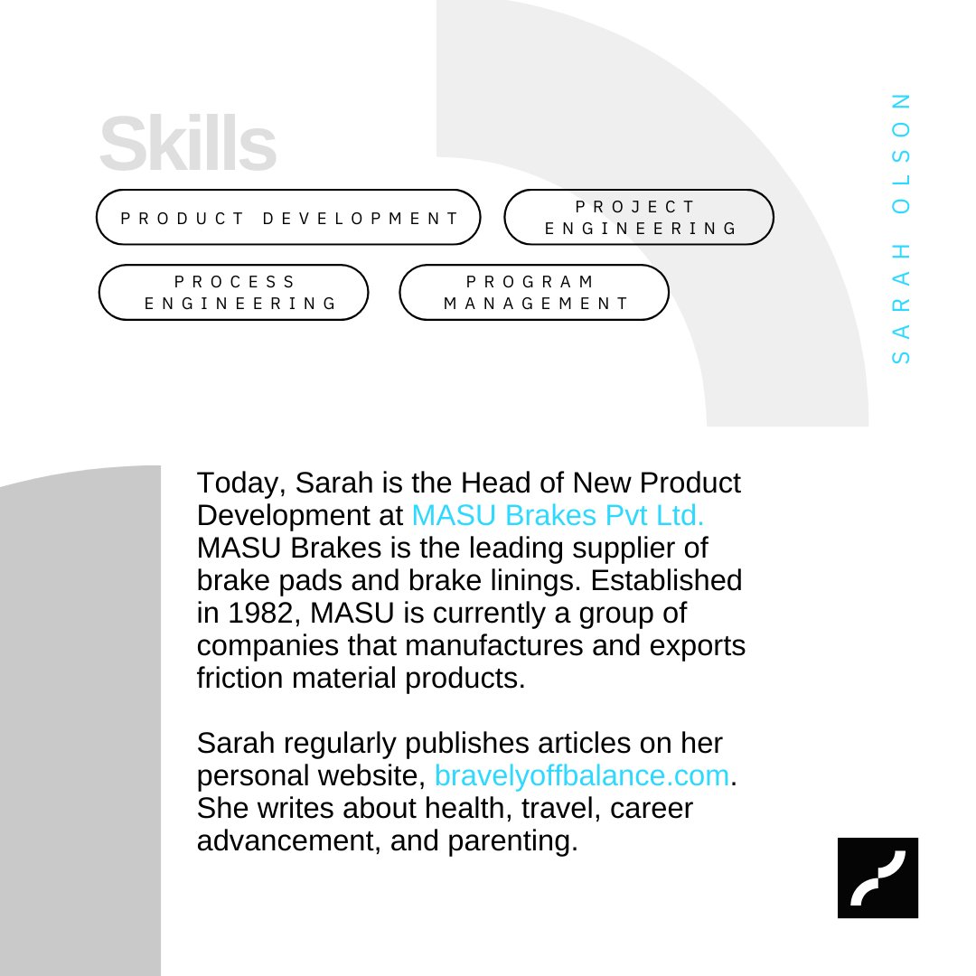 inflexionStudio's tweet photo. A free LinkedIn bio for Sarah Olson @olson_sarah
from Masu Brakes as part of our #inflexionfreevalue Writing Series. 

Want us to create you a thoughtful piece of content for free? Share this and tag us. https://t.co/wBA5pnntg3