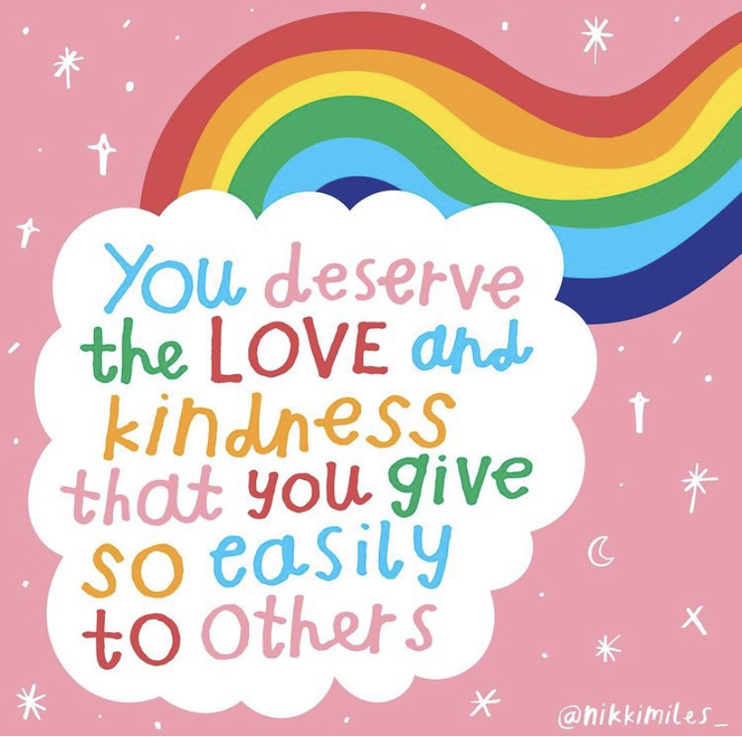 TrevorProject's tweet photo. Be gentle with yourself 🌈
If you need support, we're here for you 24/7 at: 866.488.7386 or text/chat at: https://t.co/hxtScqt870 📲
🎨 art by @nikkimiles_ 🎨
#trans #lgbtq https://t.co/lPH3acX0PS