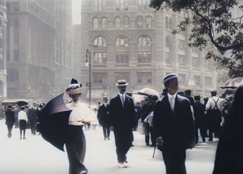 openculture's tweet photo. A Trip Through New York City in 1911

Vintage Video of NYC Gets Colorized &amp; Revived with Artificial Intelligence 

https://t.co/GF7bGgFsc1 https://t.co/9AIM0VP95e