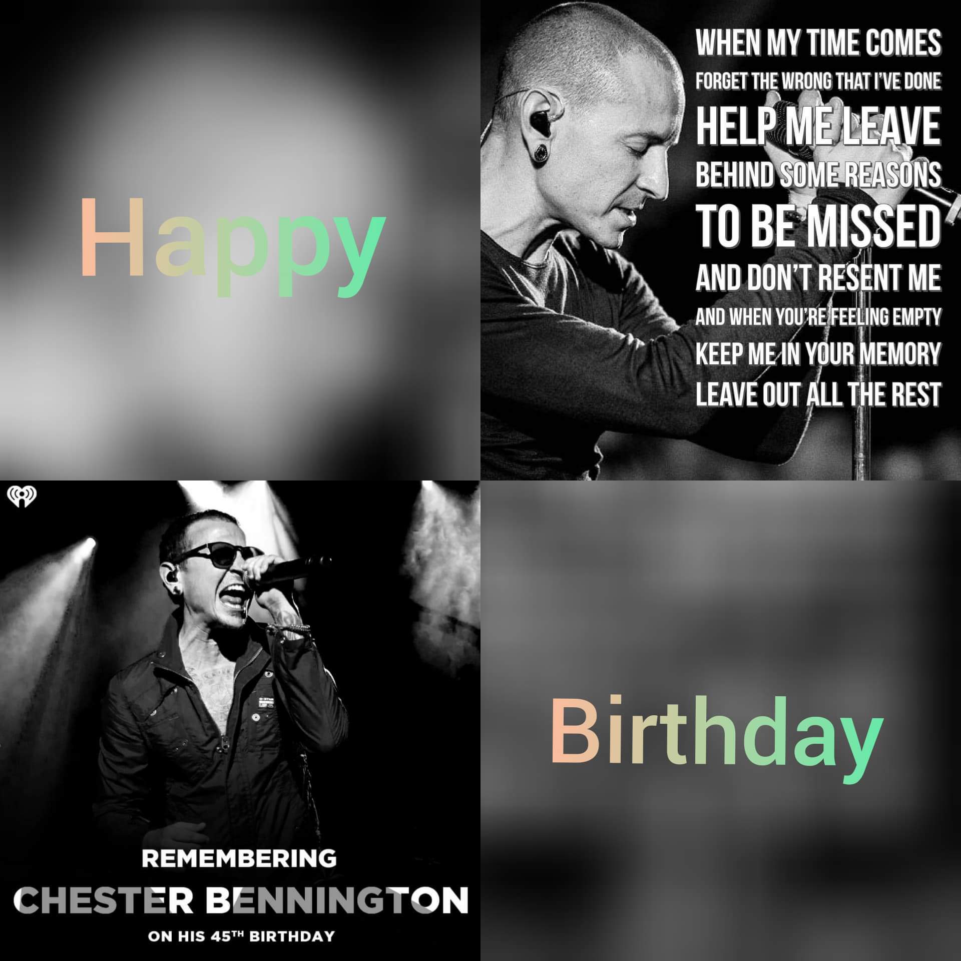Yesterday was Chester Bennington birthday we are late posting this but happy birthday to our angel Chester   