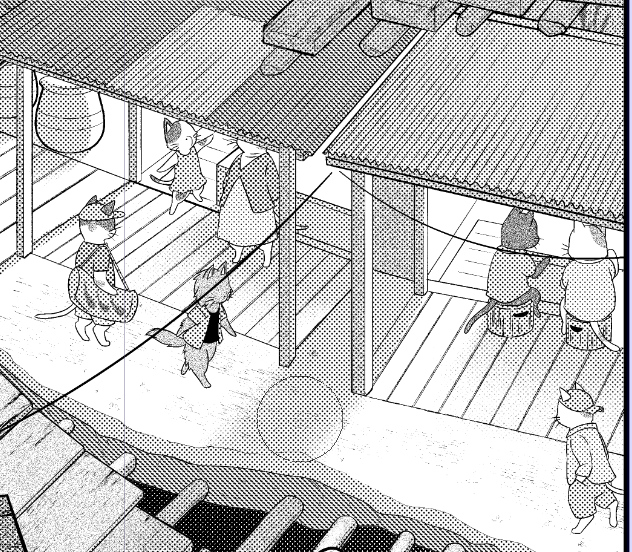 本日はモブのご紹介
犬川さん(@Sato_Inukawa  )のデフォルメ感も残した程よいバランスの作画。配置をザックリ指示しただけで、活き活きしたかわいい仕草のモブたちを描いていただいておりました!
モブが生きていると、画面もより生きた感じがしますよね

第10話「猫島」  https://t.co/ty9Hpf147G 