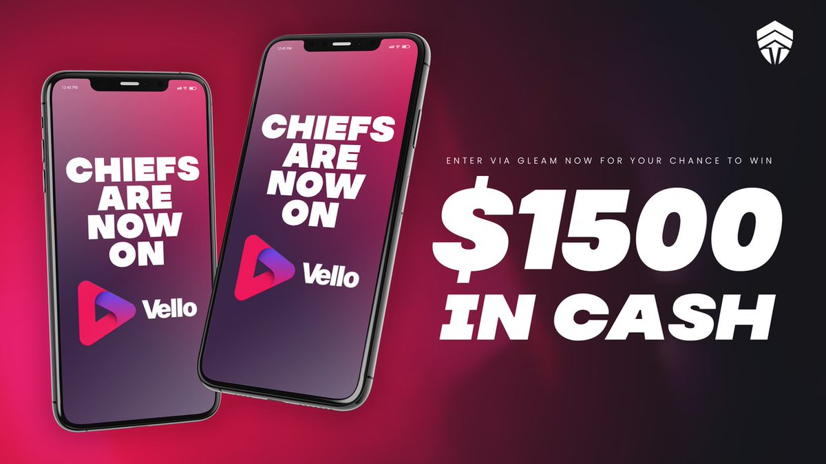 ChiefsESC's tweet photo. The Chiefs have been invited onto Vello and to celebrate we have an awesome competition where you can win $1,500 AUD📸🎉

Vello connects you to your favourite personalities, celebrities, and heroes via direct 1-to-1 messages.

ENTER https://t.co/QJ3TaAvuve https://t.co/83G7cNNcGC