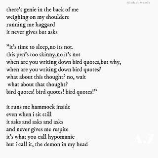 Inknwords1's tweet photo. A poem about anxiety,its compulsion. #inknwords #WritingCommunity https://t.co/mJCQY2TxPt