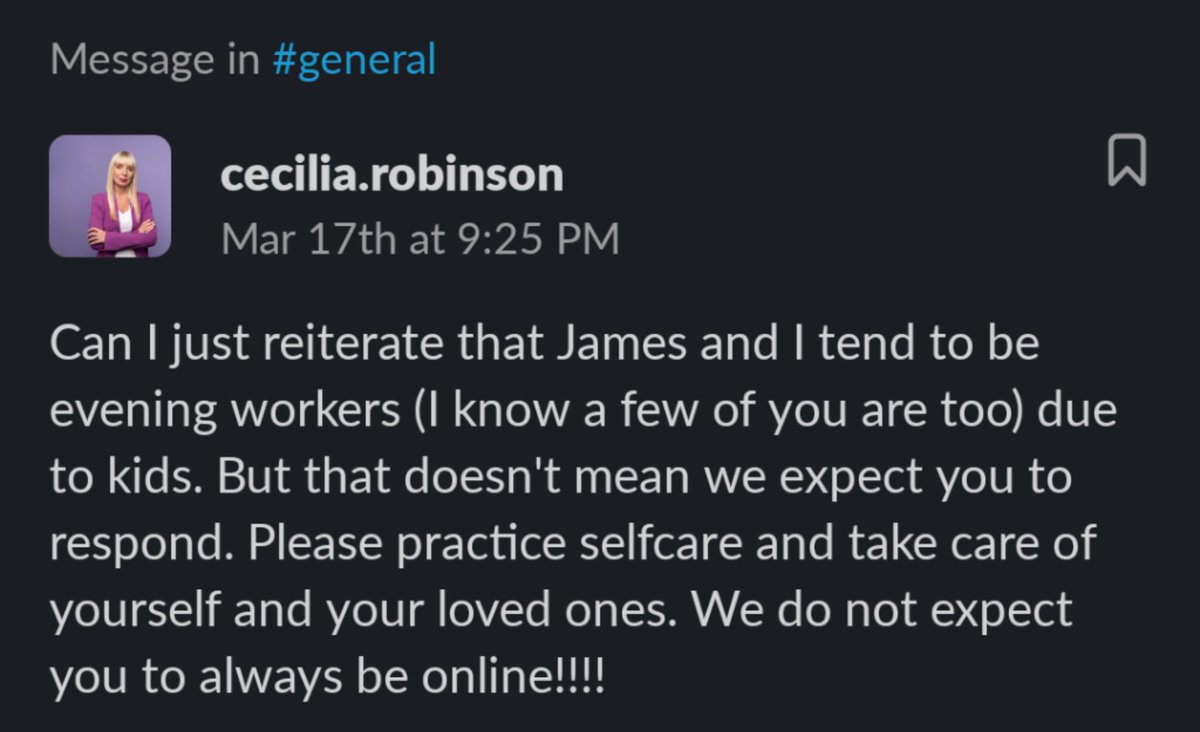 josh_robb's tweet photo. I love the way @CeciliaMFB leads. 

Set clear expectations, over communicate them, let people figure out the best way to achieve them. 

❤️🙏

@tendnz https://t.co/fq7Fgj9Ooo