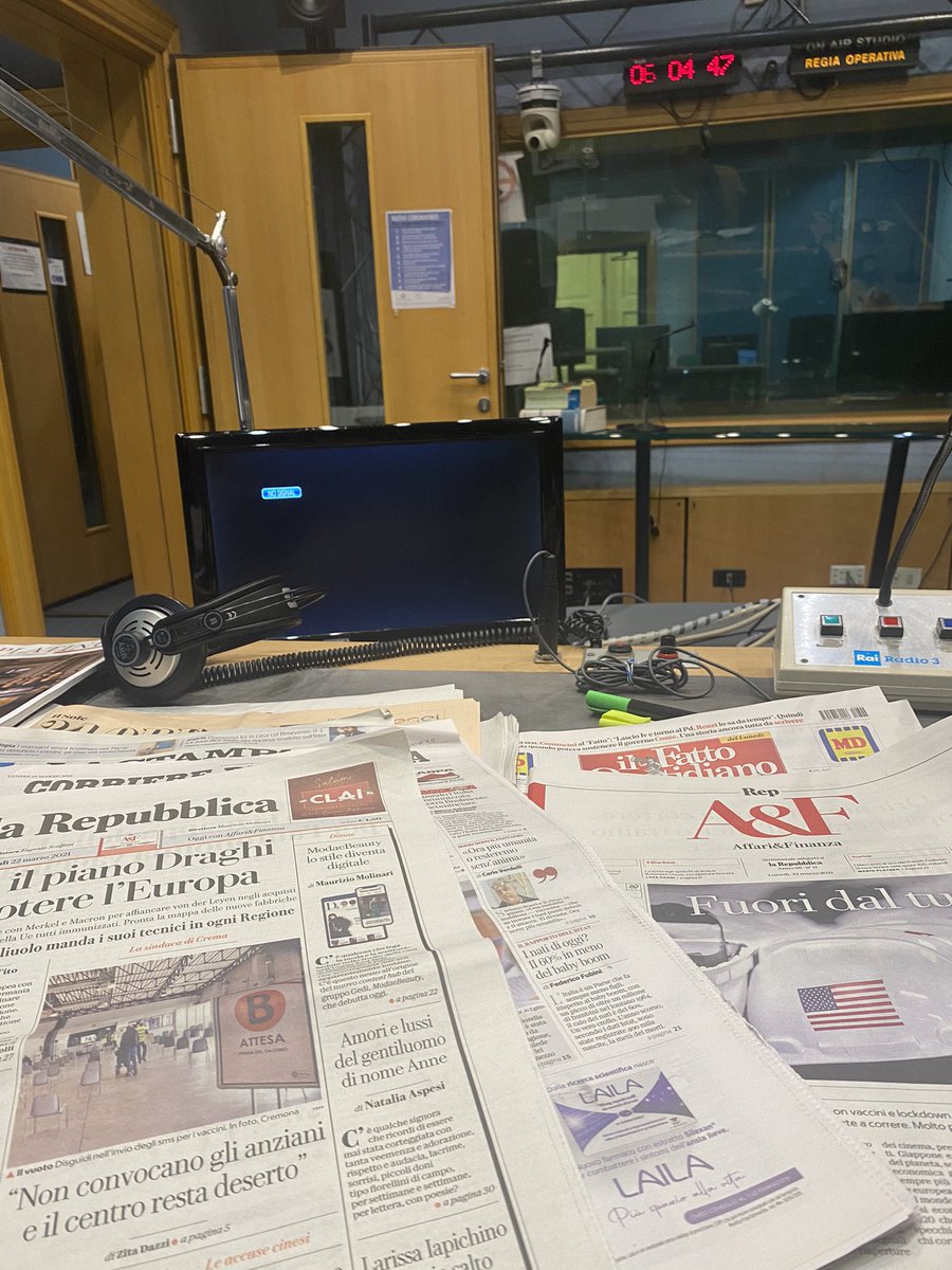 la_kuzzo's tweet photo. E buongiorno! A tra poco a Primapagina su @Radio3tweet https://t.co/raeCsHZyqJ