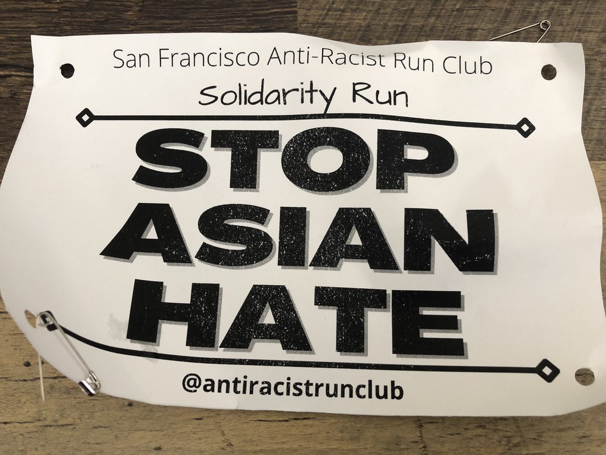 meiluz's tweet photo. #StopAsianHate Ran from Japantown to Chinatown in San Francisco, and back. 3.16 miles to commemorate the lives lost in the Atlanta attacks on March 16🙏🙏🙏 https://t.co/RB447DraMn
