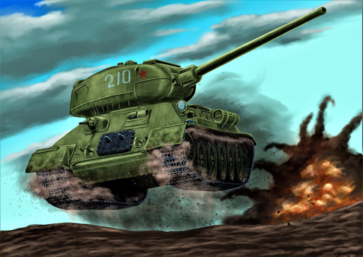 Tiger N 迷走中 最近は戦艦や航空機 キャラクターの絵が多いですが もともと戦車中心に描いてましたよってことで戦車過去絵 戦車お絵描き イラスト好きな人と繋がりたい 絵描きさんと繋がりたい ミリタリー 戦車