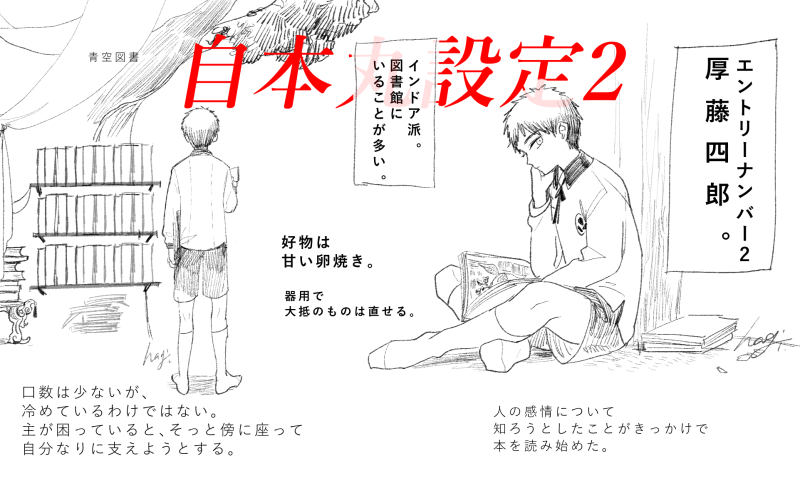 エントリーナンバー2 厚藤四郎 #リプ来た刀剣男士の自本丸設定語る 