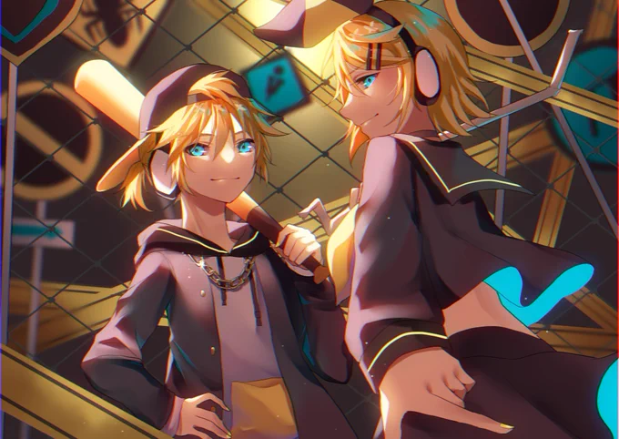 #鏡音リン #鏡音レン 
劣等上等、おこちゃま戦争、リモコンどれもリンレンが最高にかわいいしかっこいい 