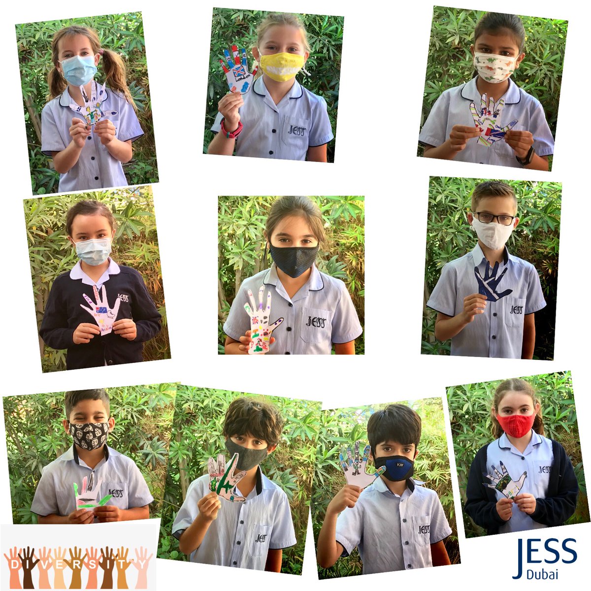 JESSDubai's tweet photo. Today the whole school came together to celebrate our similarities, embrace our differences and celebrate our unique individual identities- welcome to JESS Diversity and Inclusion Day!
#JESSDiversity #JESSJumDiversity #JESSCares https://t.co/HEsBbp4D4k