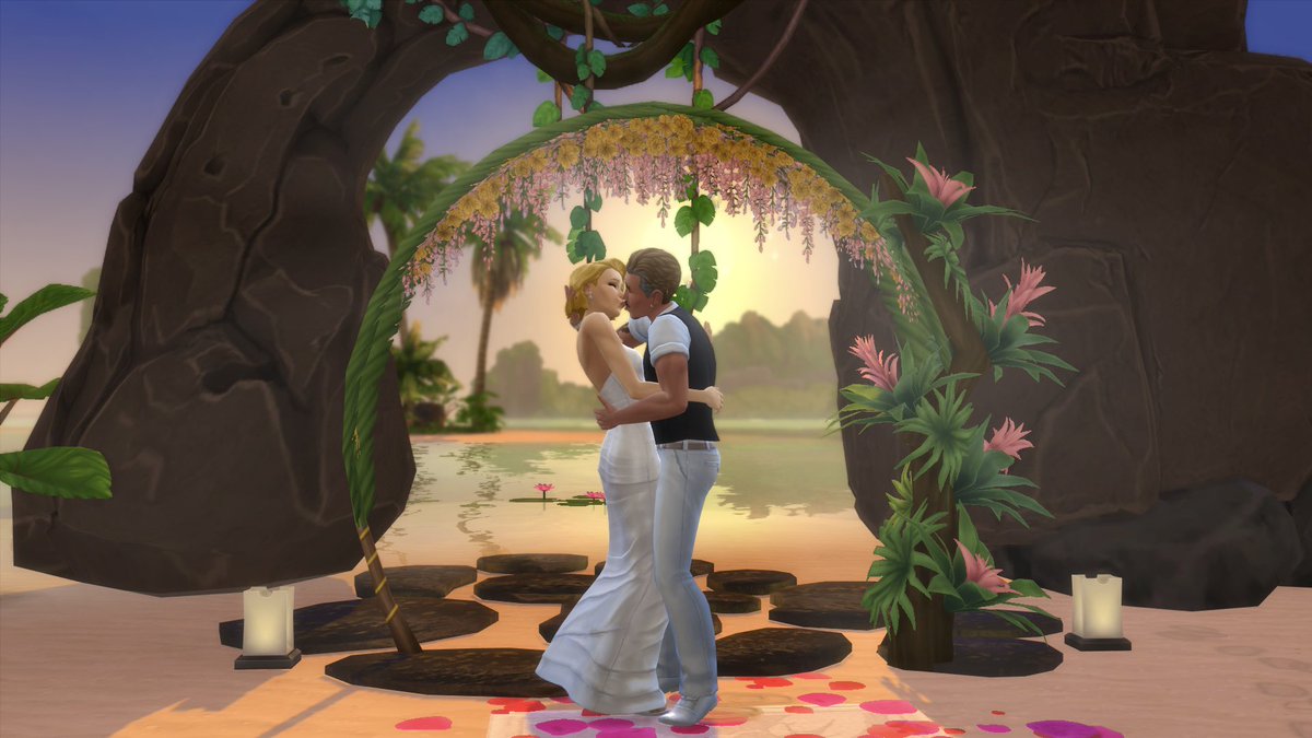 OctoBinx's tweet photo. I recently had the most epic wedding for my 3rd gen legacy Sims! I used the βSky Lantern Beach Weddingβ venue created by M1ss-B-Haven, which was a #SparkdChallenge winner π€ so pretty, and such a fun wedding β¨π
#DestinationWedding #ShowUsYourSims @TheSims https://t.co/tP2ke30rLJ